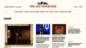What Theartnewspaper.com website looked like in 2022 (1 year ago)