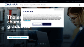 What Thalesgroup.com website looked like in 2022 (1 year ago)