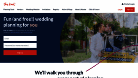 What Theknot.com website looked like in 2022 (2 years ago)