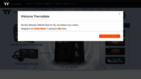 What Thermaltake.com website looked like in 2022 (1 year ago)