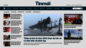 What Tinmoi.vn website looked like in 2022 (1 year ago)