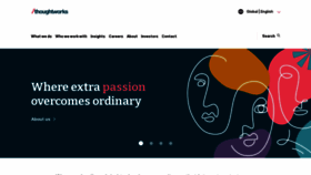 What Thoughtworks.com website looked like in 2022 (1 year ago)