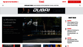 What Time.com website looked like in 2022 (1 year ago)