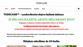 What Todikamp.cz website looked like in 2022 (1 year ago)