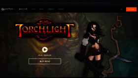 What Torchlightgame.com website looked like in 2022 (1 year ago)