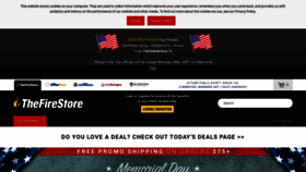 What Thefirestore.com website looked like in 2022 (1 year ago)