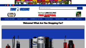 What Thinkvacuums.com website looked like in 2022 (1 year ago)