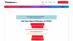 What Tikfollowers.com website looked like in 2022 (1 year ago)