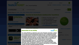 What Tauschticket.de website looked like in 2022 (1 year ago)