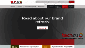 What Techcu.com website looked like in 2022 (1 year ago)