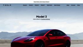 What Teslamotors.com website looked like in 2022 (1 year ago)