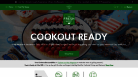 What Thefreshmarket.com website looked like in 2022 (1 year ago)
