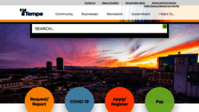 What Tempe.gov website looked like in 2022 (1 year ago)