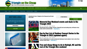 What Triangleonthecheap.com website looked like in 2022 (1 year ago)