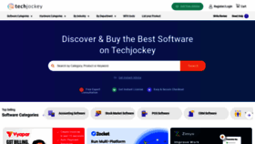 What Techjockey.com website looked like in 2022 (1 year ago)
