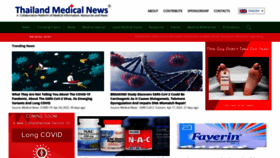 What Thailandmedical.news website looked like in 2022 (1 year ago)