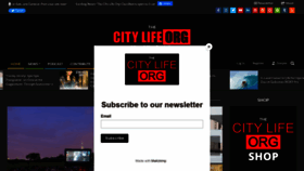 What Thecitylife.org website looked like in 2022 (1 year ago)