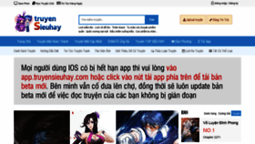 What Truyensieuhay.com website looked like in 2022 (1 year ago)