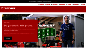 What Troybilt.com website looked like in 2022 (1 year ago)