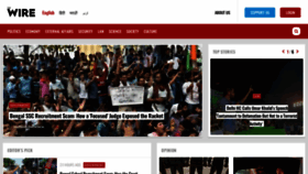 What Thewire.in website looked like in 2022 (1 year ago)
