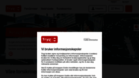 What Tryg.no website looked like in 2022 (1 year ago)