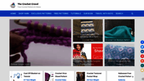 What Thecrochetcrowd.com website looked like in 2022 (1 year ago)