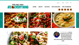 What The-girl-who-ate-everything.com website looked like in 2022 (1 year ago)