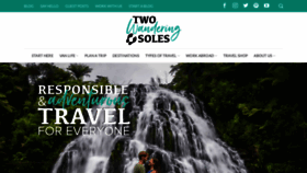 What Twowanderingsoles.com website looked like in 2022 (1 year ago)