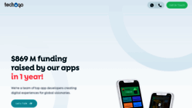 What Techugo.com website looked like in 2022 (3 years ago)