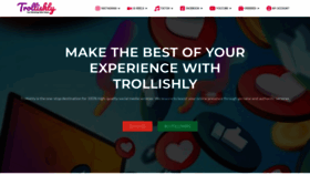 What Trollishly.com website looked like in 2022 (1 year ago)