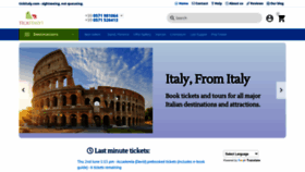 What Tickitaly.com website looked like in 2022 (1 year ago)