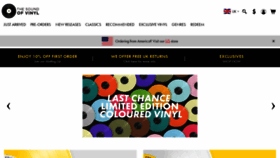 What Thesoundofvinyl.com website looked like in 2022 (1 year ago)