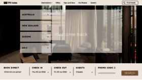 What Tfehotels.com website looked like in 2022 (1 year ago)