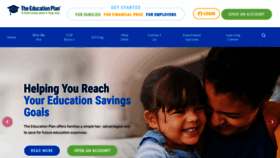 What Theeducationplan.com website looked like in 2022 (1 year ago)