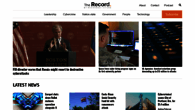 What Therecord.media website looked like in 2022 (1 year ago)
