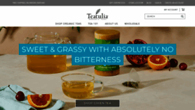 What Teatulia.com website looked like in 2022 (1 year ago)