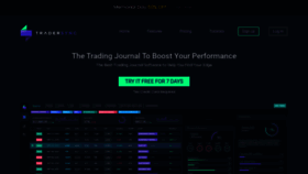 What Tradersync.com website looked like in 2022 (1 year ago)