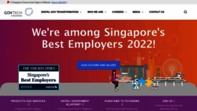 What Tech.gov.sg website looked like in 2022 (1 year ago)