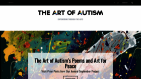 What The-art-of-autism.com website looked like in 2022 (1 year ago)