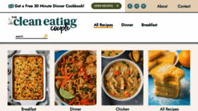 What Thecleaneatingcouple.com website looked like in 2022 (1 year ago)