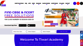 What Tiwariacademy.com website looked like in 2022 (1 year ago)