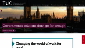 What Tuc.org.uk website looked like in 2022 (1 year ago)