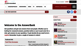 What Theanswerbank.co.uk website looked like in 2022 (1 year ago)