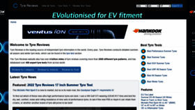 What Tyrereviews.com website looked like in 2022 (1 year ago)