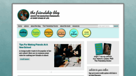 What Thefriendshipblog.com website looked like in 2022 (1 year ago)
