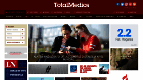 What Totalmedios.com website looked like in 2022 (1 year ago)