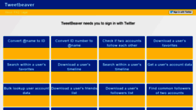 What Tweetbeaver.com website looked like in 2022 (1 year ago)