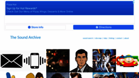What Thesoundarchive.com website looked like in 2022 (1 year ago)