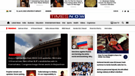 What Timesnownews.com website looked like in 2022 (1 year ago)