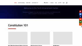 What Tenthamendmentcenter.com website looked like in 2022 (1 year ago)